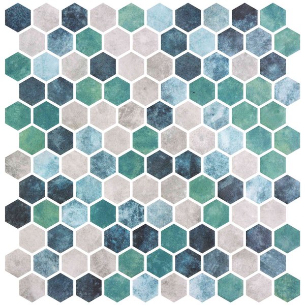 Andova Tiles ANDOVA TILES Trillions 0.01" x 0.01" Glass Honeycomb Tile ANDTRI570